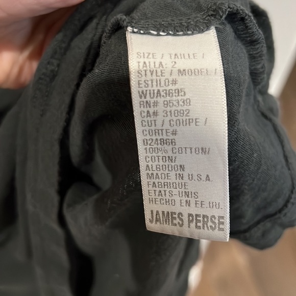 James Perse Sheer Casual V Neck - Picture 4 of 5